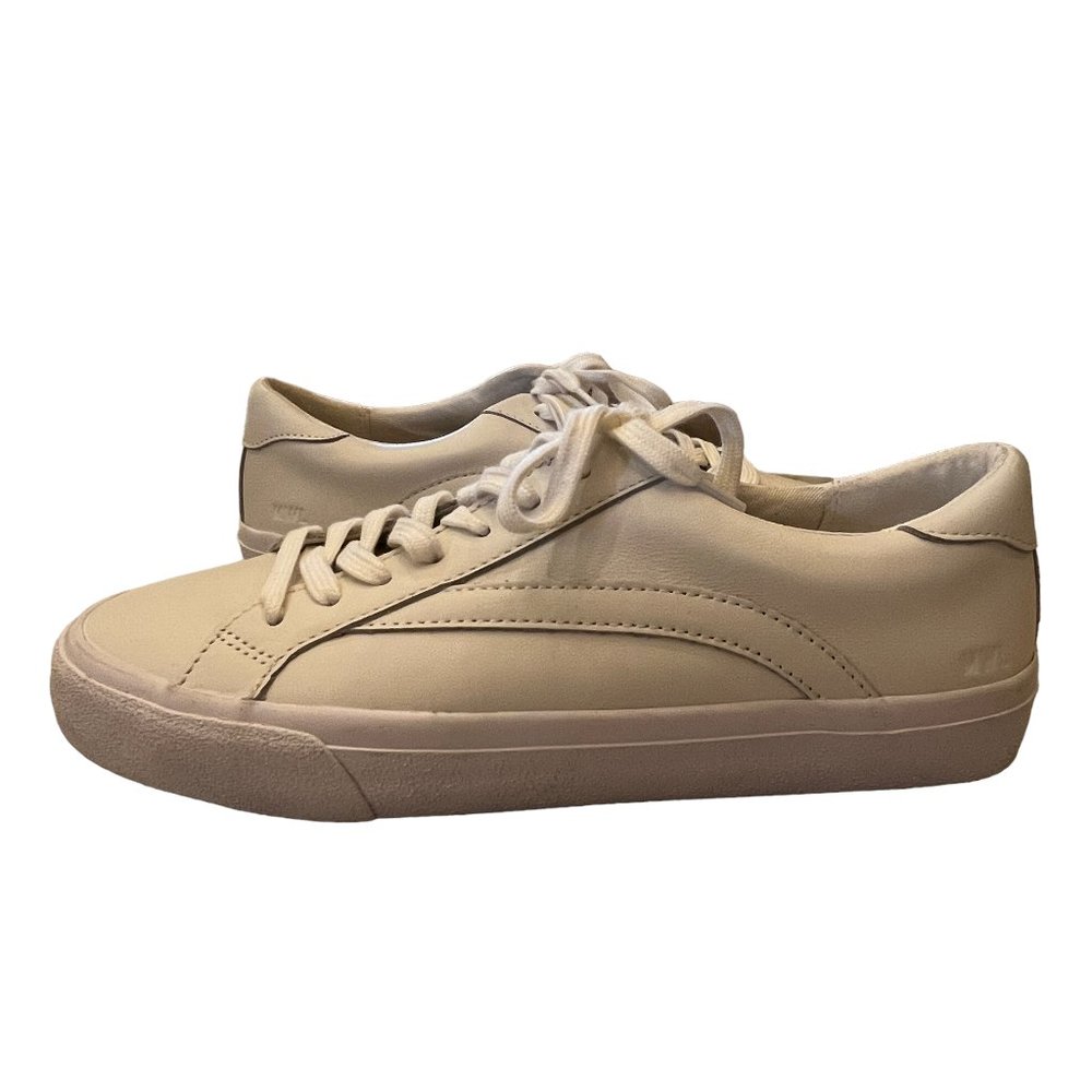 Always in style! New Madewell Unisex White Leather Sneakers Women Sz 9 &… - Picture 8 of 13